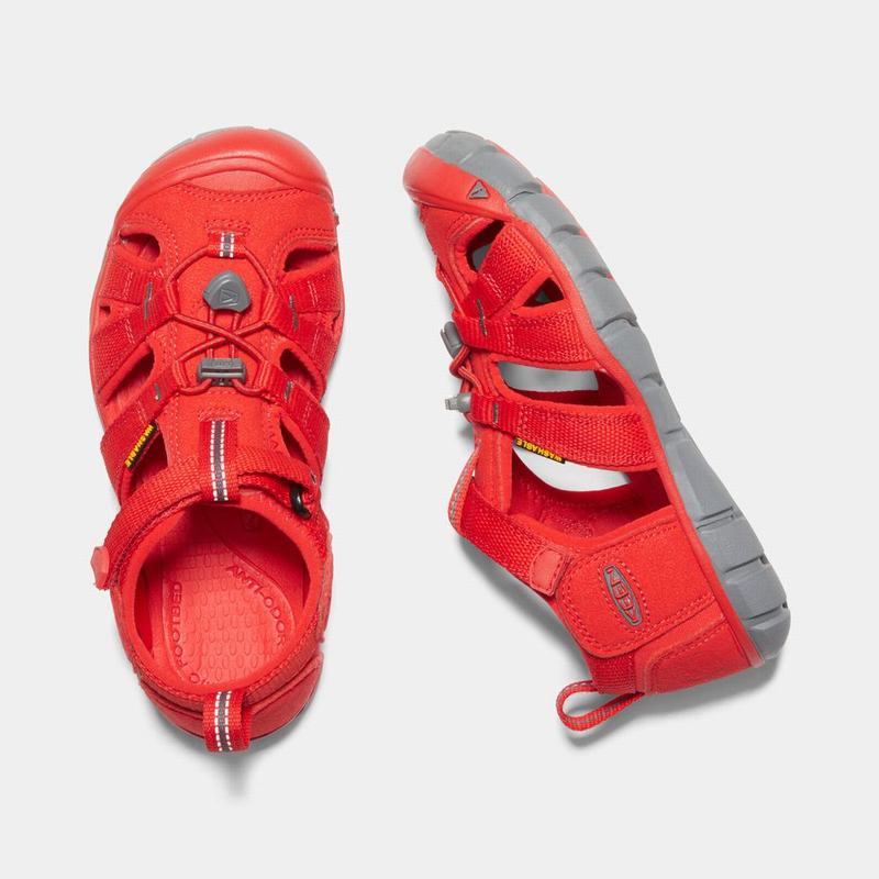 Sandalias Keen Seacamp II Cnx Para Niños Rojos - Sandalias Keen Mexico (925730-PEK)